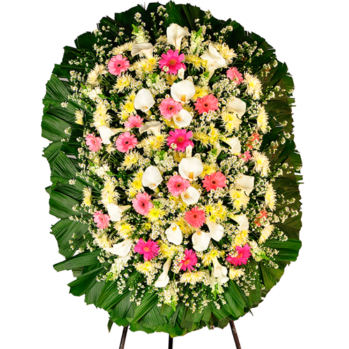 Deluxe Double Sapphire Funeral Wreath