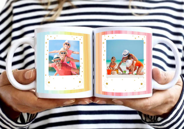 Personalized Mug — Name & 2 Photos