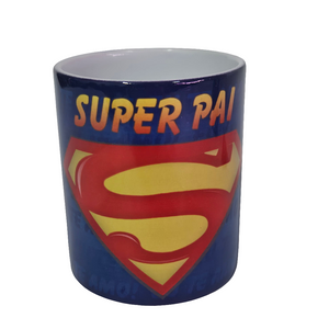 "Super Pai" Porcelain Mug (Super Dad)