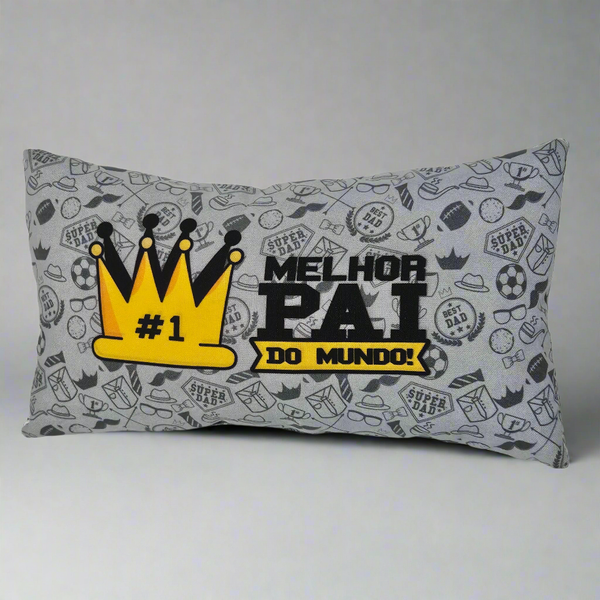 "Melhor Pai do Mundo" Cushion (World's Best Dad)