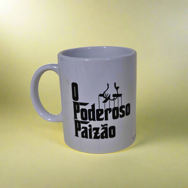"O Poderoso Paizão" Porcelain Mug (Mighty Dad)