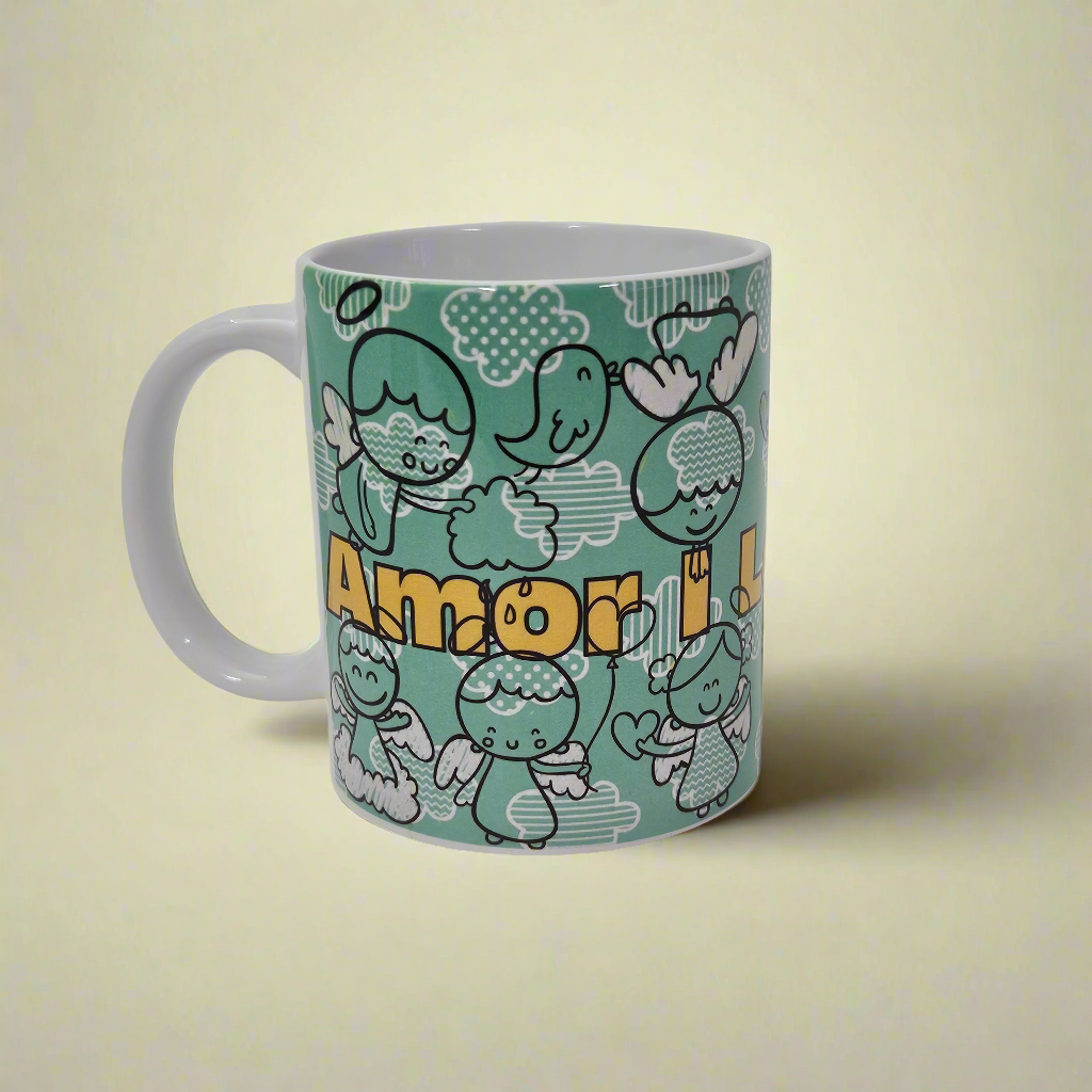 Mug en porcelaine « Amor I Love You »