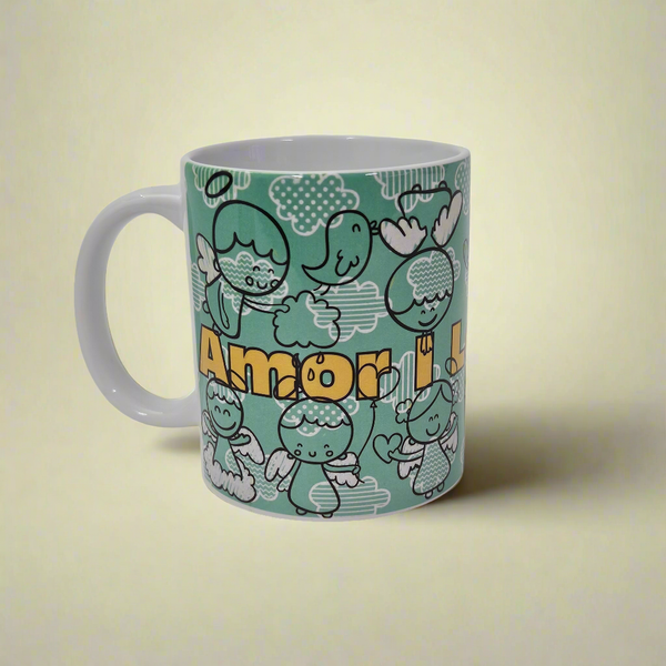 "Amor I Love You" Porcelain Mug