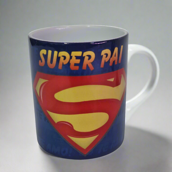 "Super Pai" Porcelain Mug (Super Dad)