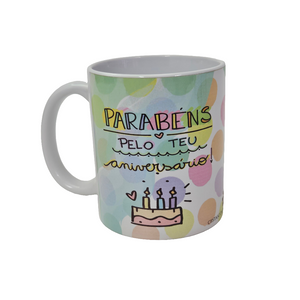 Mug « Parabéns pelo teu Aniversário » (Joyeux anniversaire)