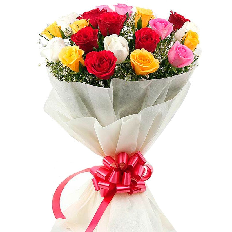 Colorful Rose Bouquet - Sweet Affection