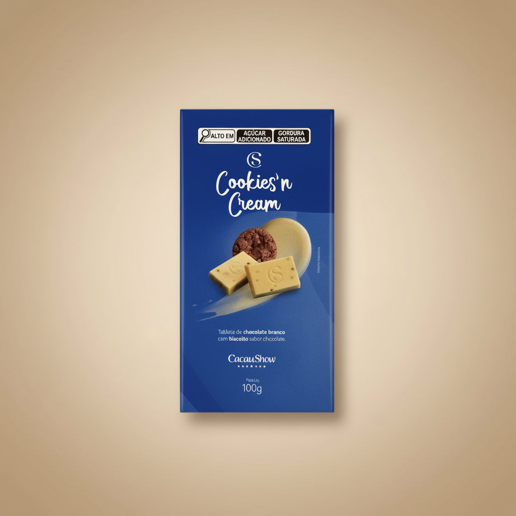 Cookies'n Cream Chocolate Bar, 100 g