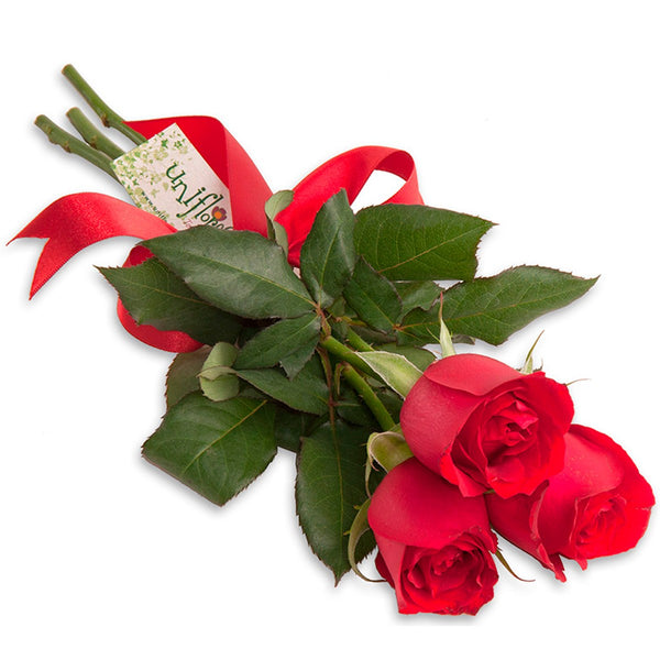 Mimo Rose Bouquet – 3 Red Roses